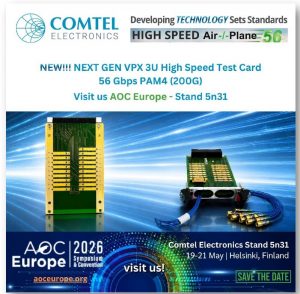 NEW: High Speed test cards based on COMTEL Newest airplane 56 Technology